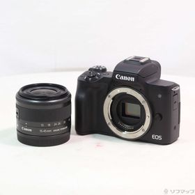 (中古)Canon EOS Kiss M EF-M15-45 IS STM レンズキット ブラック(258-ud)