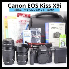超美品 【Canon EOS Kiss X9i ダブルレンズセット】 安心保証〇