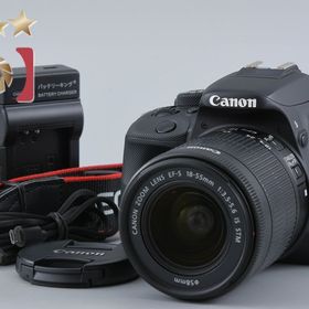 【中古】Canon キヤノン EOS Kiss X7 EF-S 18-55mm IS STM レンズキット ブラック シャッター回数僅少