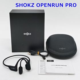 SHOKZ OPENRUN PRO 骨伝導 ヘッドホン Bluetooth 5.1 ハイエンドモデル ブラック 10時間連続再生 オープンラン プロ ショックス R2604-145(ヘッドフォン/イヤフォン)