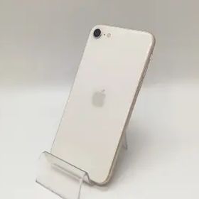 【中古】Apple au 【SIMフリー】 iPhone SE（第3世代） 64GB スターライト MMYD3J/A【福岡天神】保証期間１ヶ月【ランクC】
