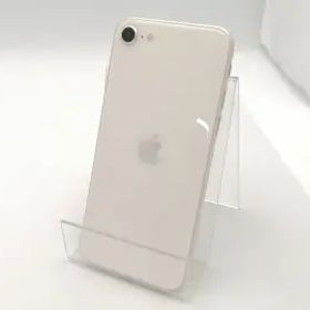 【中古】Apple au 【SIMフリー】 iPhone SE（第3世代） 64GB スターライト MMYD3J/A【ECセンター】保証期間１ヶ月【ランクA】