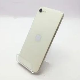 【中古】Apple au 【SIMフリー】 iPhone SE（第3世代） 64GB スターライト MMYD3J/A【立川フロム中武】保証期間１ヶ月【ランクB】