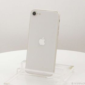 (中古)Apple iPhone SE 第3世代 64GB スターライト MMYD3J/A SIMフリー(377-ud)