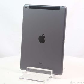(中古)au iPad 第8世代 128GB スペースグレイ MYML2J/A auロック解除SIMフリー(198-ud)