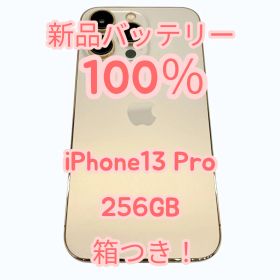 【中古A】iPhone13 Pro 256GB 箱つき！ 新品バッテリー１００％