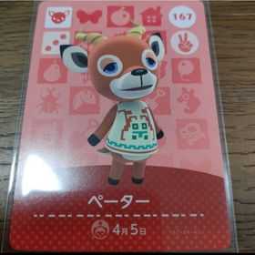 ニンテンドウ(任天堂)のあつまれどうぶつの森 amiiboカード ペーター(その他)