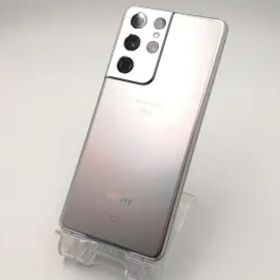 【中古】SAMSUNG docomo 【SIMロック解除済み】 Galaxy S21 Ultra 5G ファントムシルバー 12GB 256GB SC-52B【ECセンター】保証期間１ヶ