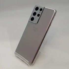 【中古】SAMSUNG docomo 【SIMロック解除済み】 Galaxy S21 Ultra 5G ファントムシルバー 12GB 256GB SC-52B【浜松駅前】保証期間１ヶ月