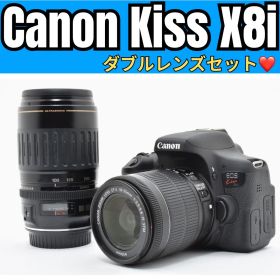 Canon EOS Kiss X8i✨初心者おすすめ❤️ダブルレンズセット 箱あり