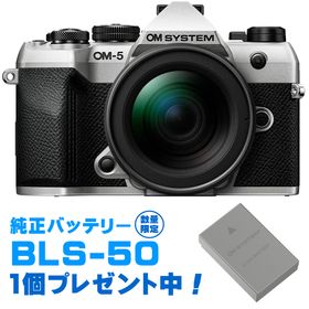 OM SYSTEM オーエムシステム 【純正スペア電池プレゼント】OM-5 Mark II 12-45mm F4.0 PROレンズキット シルバー