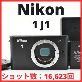 D18[7616B]5 ニコン Nikon 1 J1 ボディ ブラック 【ショット数 16，623回】