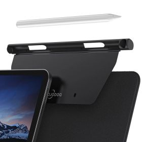 【在庫セール】マジックキーボード対応 ペンホルダー Pencil ホルダー 収納 アップルペンシル適用iPad ペンシルホルダー 軽量 薄型 GOOJODOQ 保護 紛失防止 ブラック