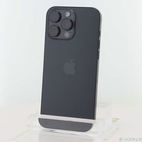 (中古)Apple iPhone16 Pro Max 1TB ブラックチタニウム MYWQ3J/A SIMフリー(258-ud)