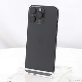 (中古)Apple iPhone16 Pro Max 256GB ブラックチタニウム MYWG3J/A SIMフリー(269-ud)