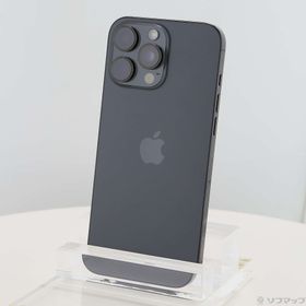 (中古)Apple iPhone16 Pro Max 512GB ブラックチタニウム MYWL3J/A SIMフリー(377-ud)