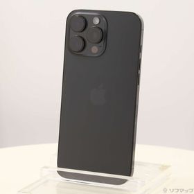 (中古)Apple iPhone16 Pro Max 512GB ブラックチタニウム MYWL3J/A SIMフリー(377-ud)
