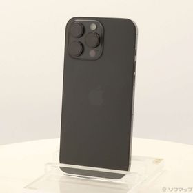 (中古)Apple iPhone16 Pro Max 256GB ブラックチタニウム MYWG3J/A SIMフリー(377-ud)