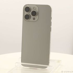 (中古)Apple iPhone16 Pro Max 256GB ナチュラルチタニウム MYWK3J/A SIMフリー(377-ud)