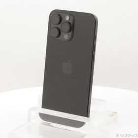(中古)Apple iPhone16 Pro Max 256GB ブラックチタニウム MYWG3J/A SIMフリー(258-ud)