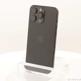 (中古)Apple iPhone16 Pro Max 256GB ブラックチタニウム MYWG3J/A SIMフリー(198-ud)