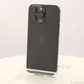 (中古)Apple iPhone16 Pro Max 256GB ブラックチタニウム MYWG3J/A SIMフリー(377-ud)