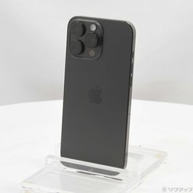 (中古)Apple iPhone16 Pro Max 256GB ブラックチタニウム MYWG3J/A SIMフリー(262-ud)