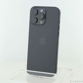 (中古)Apple iPhone16 Pro Max 512GB ブラックチタニウム MYWL3J/A SIMフリー(276-ud)