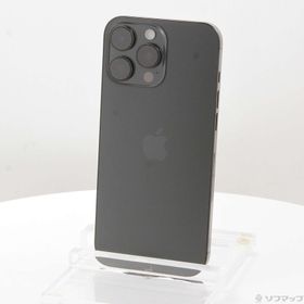 (中古)Apple iPhone16 Pro Max 512GB ブラックチタニウム MYWL3J/A SIMフリー(258-ud)