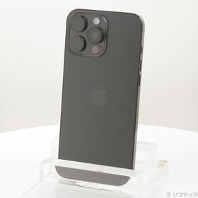 (中古)Apple iPhone16 Pro Max 512GB ブラックチタニウム MYWL3J/A SIMフリー(258-ud)