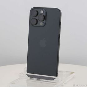 (中古)Apple iPhone16 Pro Max 512GB ブラックチタニウム MYWL3J/A SIMフリー(269-ud)