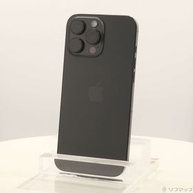 (中古)Apple iPhone16 Pro Max 1TB ブラックチタニウム MYWQ3J/A SIMフリー(276-ud)