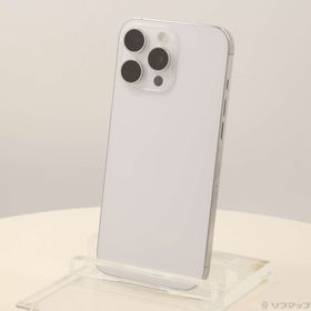 (中古)Apple iPhone16 Pro Max 256GB ホワイトチタニウム MYWH3J/A SIMフリー(348-ud)
