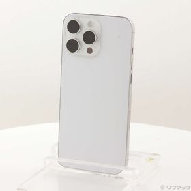 (中古)Apple iPhone16 Pro Max 256GB ホワイトチタニウム MYWH3J/A SIMフリー(198-ud)