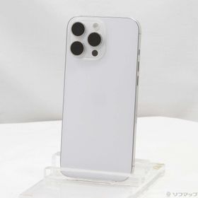 (中古)Apple iPhone16 Pro Max 256GB ホワイトチタニウム MYWH3J/A SIMフリー(348-ud)