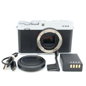 シャッター回数121枚！富士フイルム(FUJIFILM) ミラーレスデジタルカメラ X-E4 ボディ シルバー F X-E4-S
