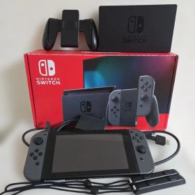 【付属品完備】Nintendo Switch 本体 グレー（バッテリー強化版）