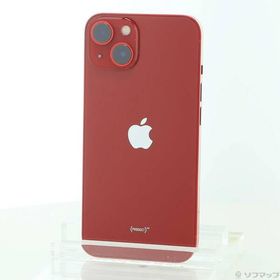 〔中古〕Apple(アップル) iPhone13 128GB プロダクトレッド MLNF3J／A SIMフリー〔258-ud〕