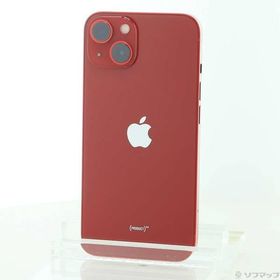 〔中古〕Apple(アップル) iPhone13 128GB プロダクトレッド MLNF3J／A SIMフリー〔258-ud〕
