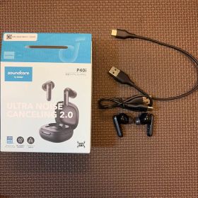 soundcore P40i ワイヤレスイヤホン 充電ケーブル2個 付属品あり