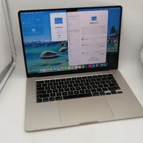【中古】Apple MacBook Air 15インチ CTO (M3,2024) スターライト M3(CPU:8C/GPU:10C)/16G/512G【なんば】保証期間１ヶ月【ランクB】
