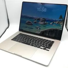 【中古】Apple MacBook Air 15インチ CTO (M3,2024) スターライト M3(CPU:8C/GPU:10C)/16G/512G【鹿児島中町】保証期間１ヶ月【ランクC】
