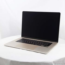 (中古)Apple MacBook Air 15.3-inch Early-2024 MRYR3J/A Apple M3 8コアCPU_10コアGPU 8GB SSD256GB スターライト (26.3 Tahoe)(348-ud)