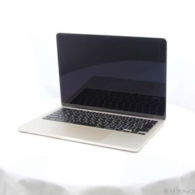 (中古)MacBook Air 13.6-inch Early-2024 MXCU3J/A M3 8コアCPU_10コアGPU 16GB SSD512GB スターライト (26.3 Tahoe)(258-ud)