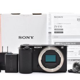 ★極上美品★ Sony ソニー VLOGCAM ZV-E10 ボディ ブラック 元箱あり ＜ショット数500枚＞★A72