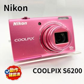 【動作確認済 実写あり】Nikon COOLPIX S6200 コンデジ ピンク