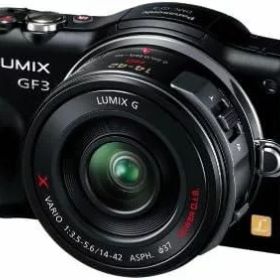 【中古】パナソニック ミラーレス一眼カメラ LUMIX GF3 電動ズームキット エスプリブラック DMC-GF3X-K当店保証30日間 人気モデル 高画質 売れ筋