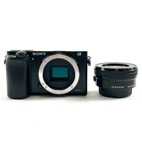 ソニー α6000 パワーズームレンズキット ILCE-6000L B ブラック 中古(ミラーレス一眼)