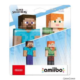 【中古即納】[ACC][Switch] amiibo(アミーボ) ダブルセット(スティーブ/アレックス)(大乱闘スマッシュブラザーズシリーズ) 任天堂(NVL-E-