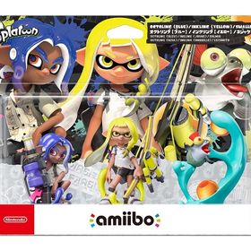 GAMEﾀﾞｯｼｭ*新品*【amiibo】トリプルセット[インクリング【イエロー】/オクトリング【ブルー】/コジャケ](スプラトゥーンシリーズ)